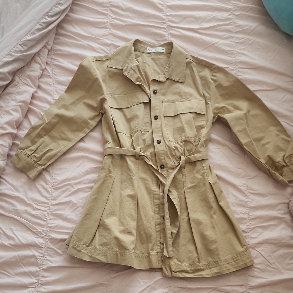 Zara Kids Tan Casual Dress